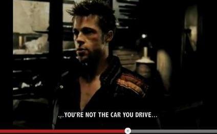 Brad Pitt Fight Club Not What You Drive