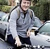 David Cameron on pushbike