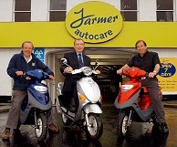 Tom Farmer with ScootElectric Directors