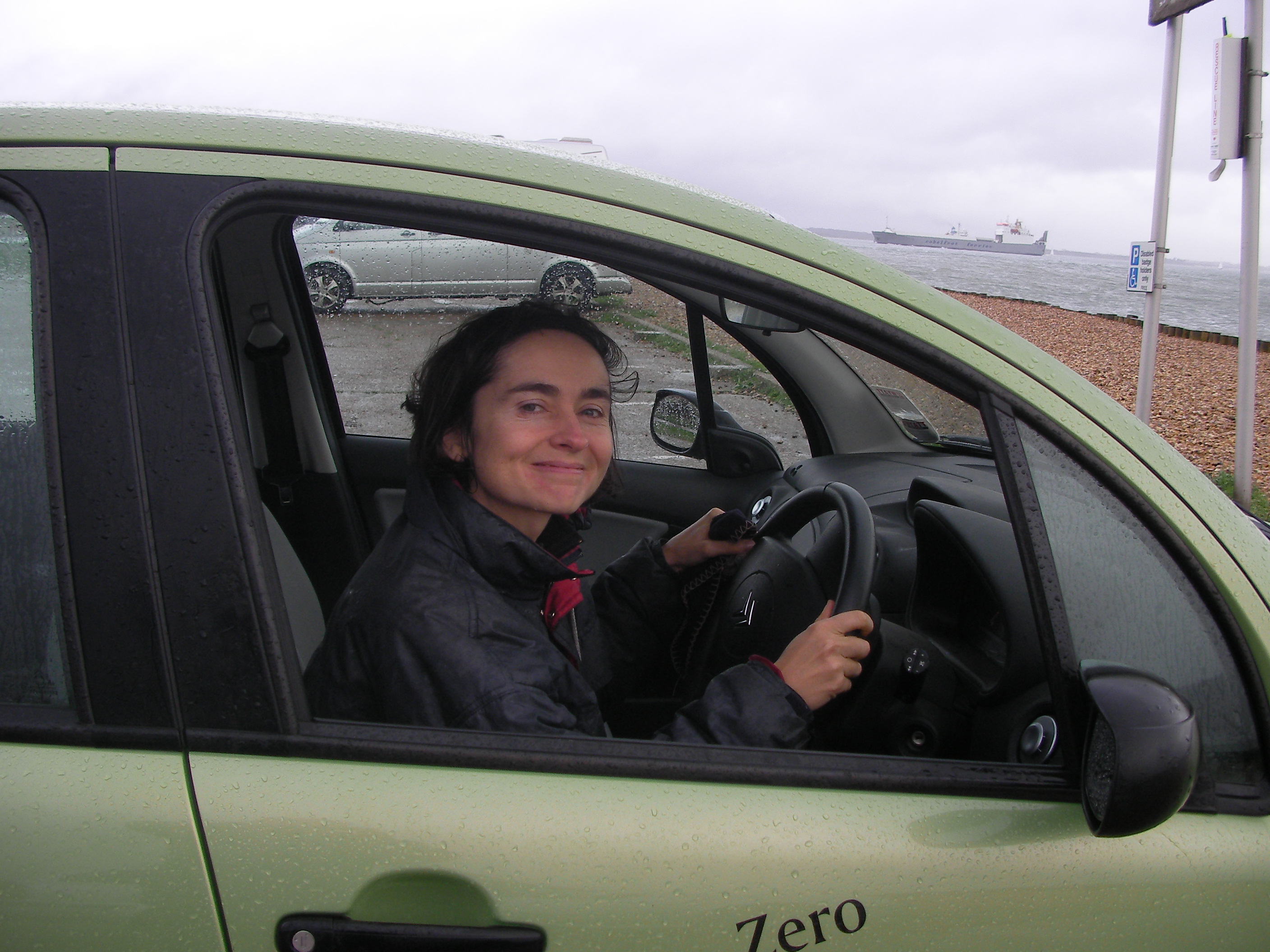 Moira at Wheel of Citroen Desire EV